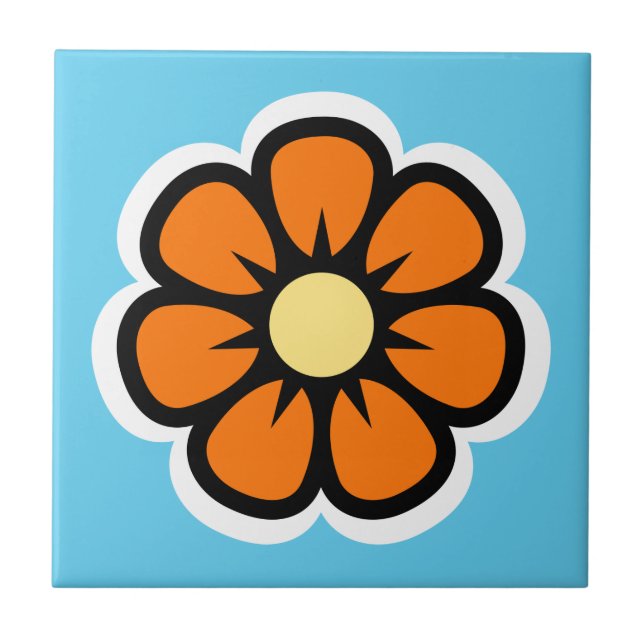 Azulejo Flor retro (Frente)