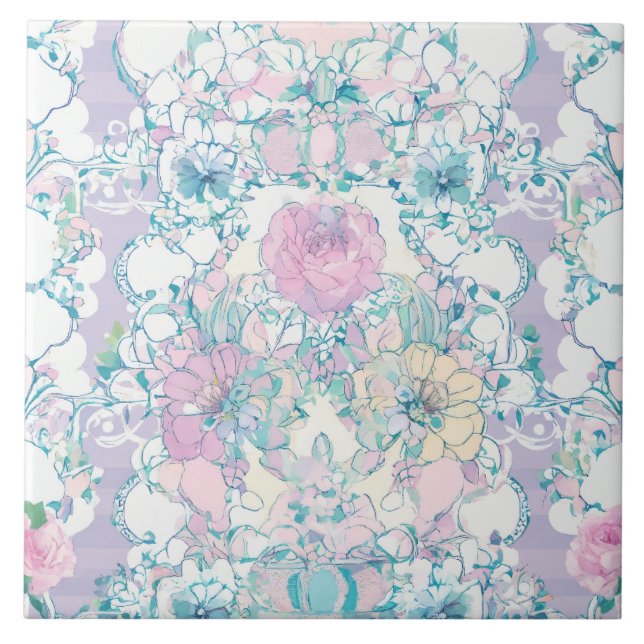 Azulejo Flor Rosa (Frente)