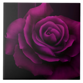 Azulejo Flor rosa gótica morada-roja