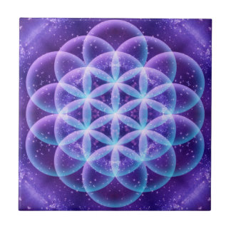 Azulejo Flor sagrada de la geometría de la vida