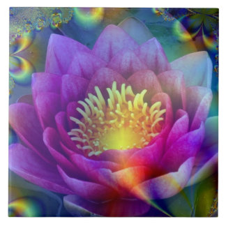 Azulejo Flor sagrada de paz y amor