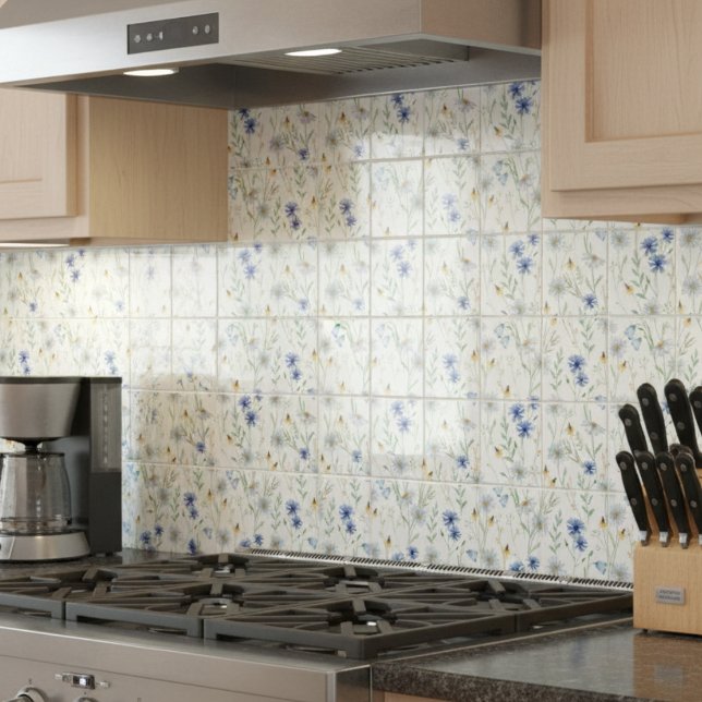 Azulejo Flor silvestre azul morada (Subido por el creador)