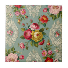 Azulejo Flor Vintage elegante