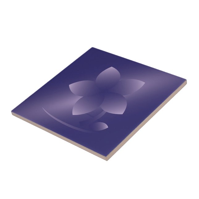 Azulejo Flor violeta (Lado)