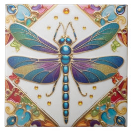 Azulejo Flora azul - multicolor arcoiris colorido