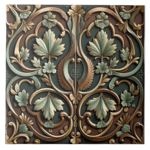 Azulejo Floración de Pátina Caligráfica
