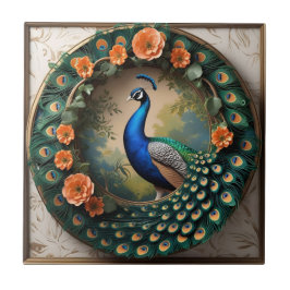 Azulejo Floración Emplumada
