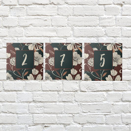 Azulejo Floraciones de Noir de Otoño