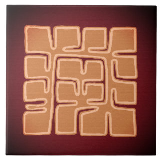 Azulejo Floral Abstracto - Movimiento Arts and Cra