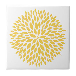 Azulejo Floral amarilla de moda
