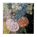 Azulejo Floral barroca - Bouquet<br><div class="desc">Floral barroca II de Melissa Wang. Cuenta con una gran variedad de flores brillantes en un estilo barroco.</div>