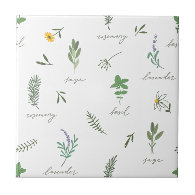 Azulejo Floral Botánico (Frente)