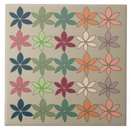 Azulejo Floral colorida