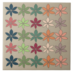 Azulejo Floral Colorido