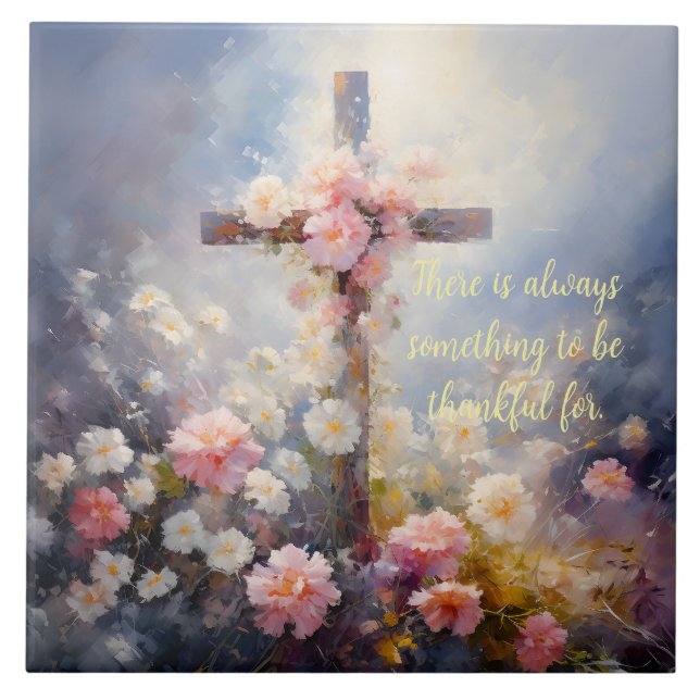 AZULEJO FLORAL CROSS TILE (Frente)