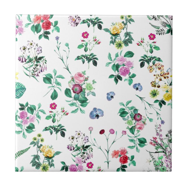 Azulejo Floral de bonito (Frente)