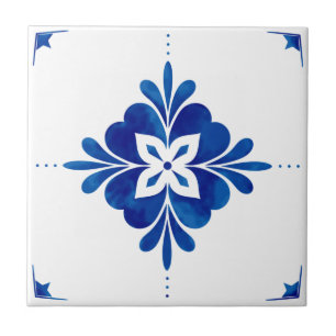 Azulejo Floral de estilo mediterráneo 