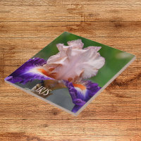 Floral de iris rosa y morado
