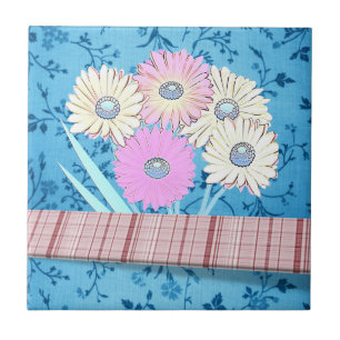 Azulejo Floral de mosaico cerámico