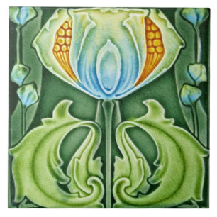 Azulejo - Floral del período Arts and Crafts