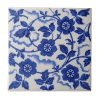 Floral estética arbórea azul casera