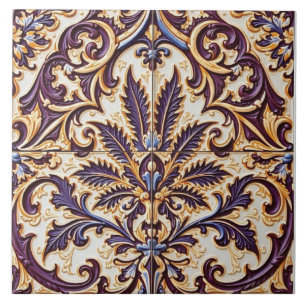 Azulejo Floral Filigree
