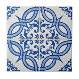 Azulejo Floral Mediterránea