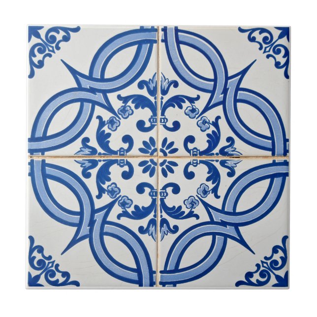 Azulejo Floral Mediterránea  (Frente)