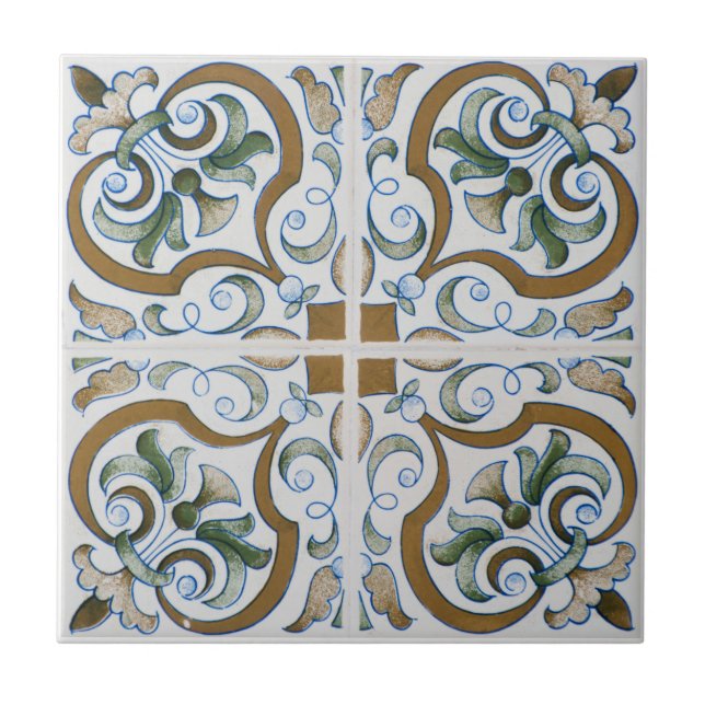 Azulejo Floral Mediterráneo (Frente)