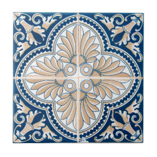 Azulejo Floral Mediterráneo