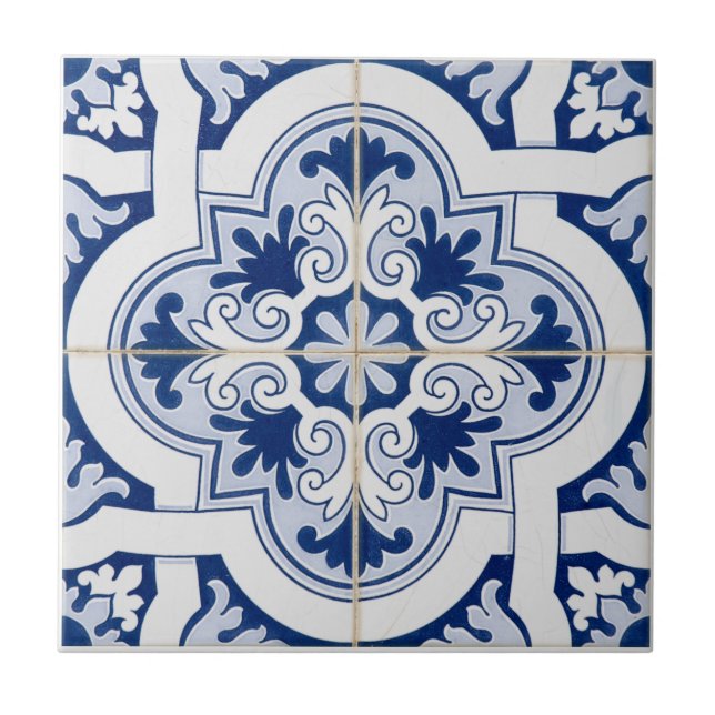 Azulejo Floral Mediterráneo  (Frente)