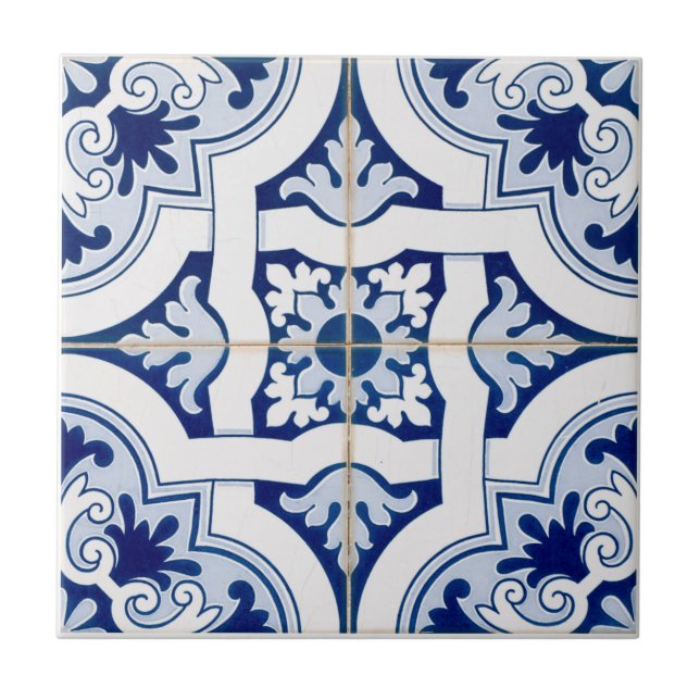 Azulejo Floral Mediterráneo  (Frente)