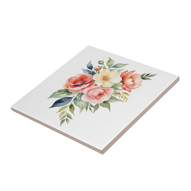 Azulejo Floral Pastel Bonito (Lado)