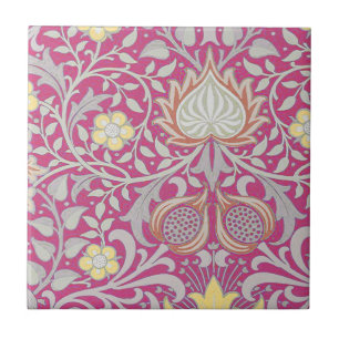 Azulejo Floral Persa Rosa Vintage William Morris