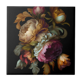 Azulejo Floral romántica dramática del "viejo mundo" 2