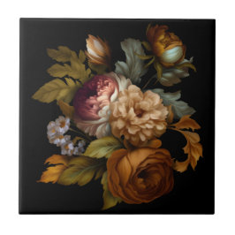 Azulejo Floral romántica dramática del "viejo mundo" 5
