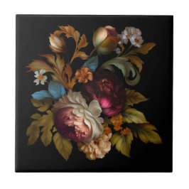 Azulejo Floral romántica y dramática del "viejo mundo" 7