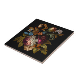 Azulejo Floral romántica y dramática del "viejo mundo" 7