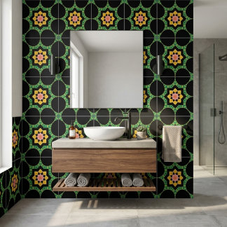 Azulejo Floral Rosa