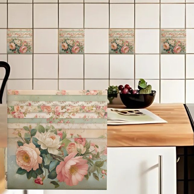 Azulejo Floral rústica vintage (Subido por el creador)