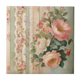 Azulejo Floral Rústico Vintage