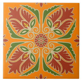 Azulejo Floral Talavera Tile
