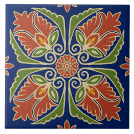 Azulejo Floral Talavera Tile 