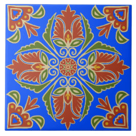 Azulejo Floral Talavera Tile 