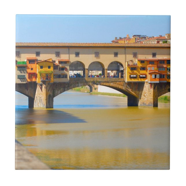 Azulejo Florencia - Firenze, vecchio de Ponte (Frente)