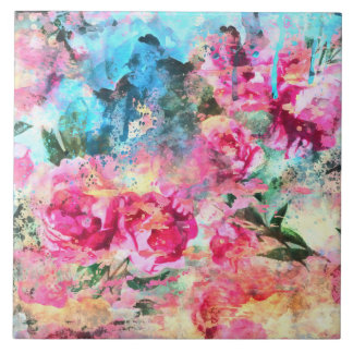 Azulejo Flores acuáticas Tile cerámico