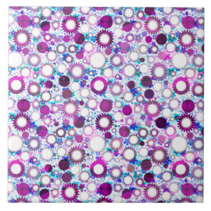 Azulejo Flores alegres y estampados de sol