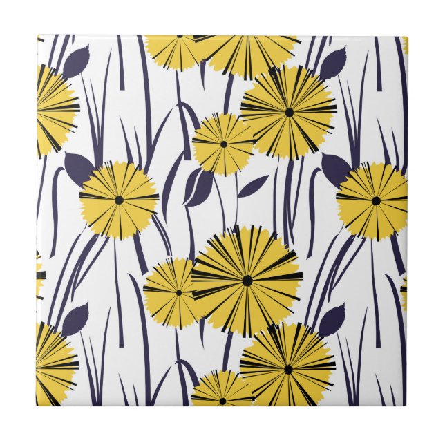 Azulejo Flores amarillas (Frente)