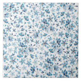 Azulejo Flores azules