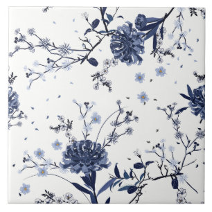 Azulejo Flores azules